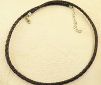 4MM Black Leather Cord